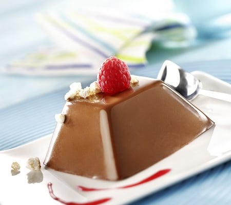 Entremet chocolat-framboises, croustillant au sirop d'Agave