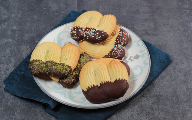 Sablés Viennois au chocolat ou Spritz au chocolat