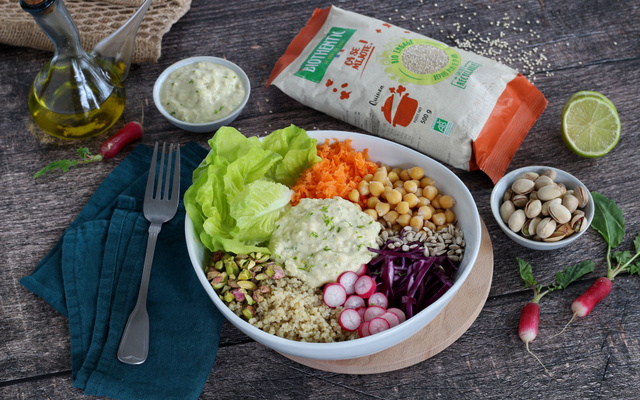 Veggie Bowl et son houmous maison