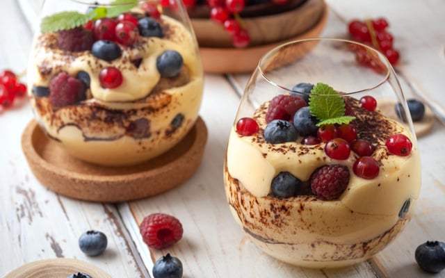 Tiramisu aux fruits rouges