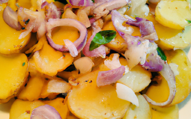 Salade de pommes de terre aux oignons