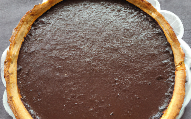 Tarte au chocolat noir grand cru