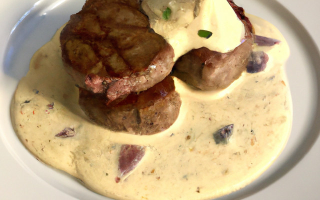 Filet mignon de biche à la crème