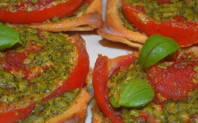 Croustillant tomato al pesto