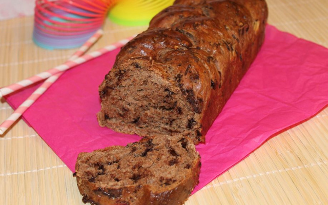 Brioche tressée aux pépites de chocolat