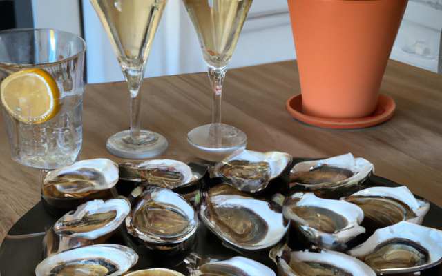 Huîtres au champagne maison