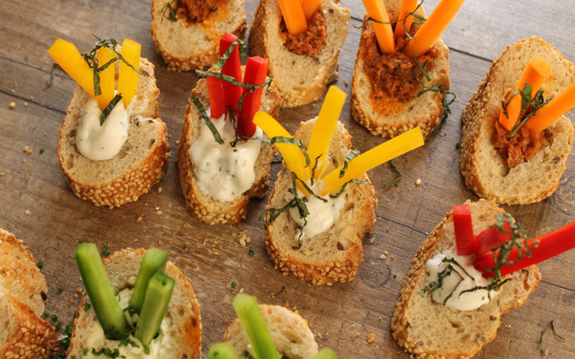 Mini-bouchées du potager