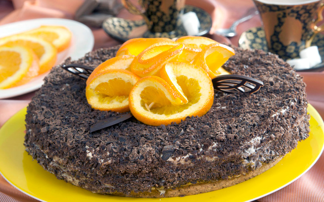 Gâteau au chocolat et orange