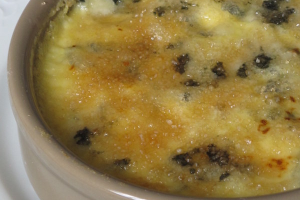 Crème brûlée au Roquefort Papillon