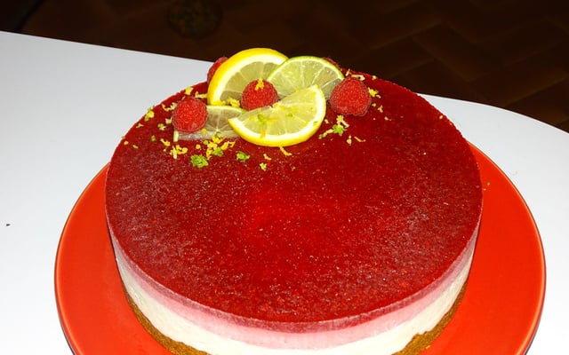 Bavarois citron et framboises