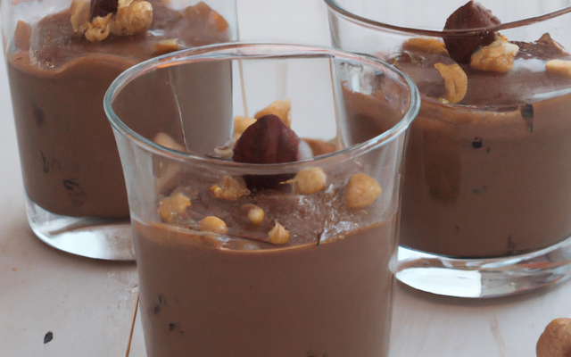 Verrines chocolat noisettes