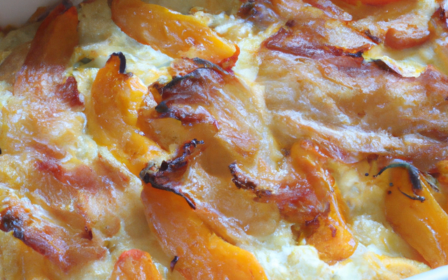 Gratin de pêches maison