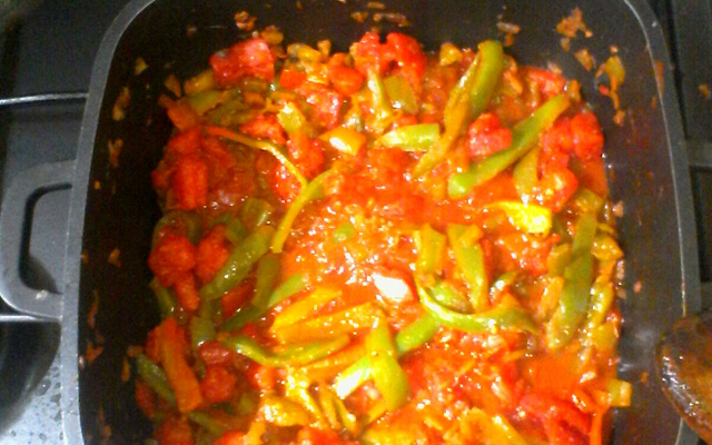 Piperade basquaise revisitée