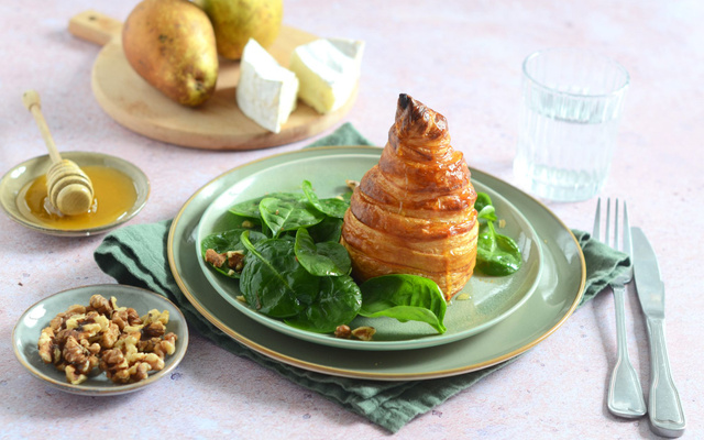 Feuilletée de poire au fromage