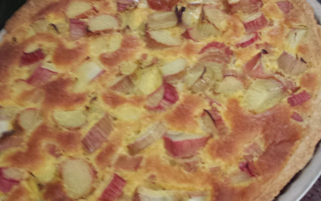 Tarte à la rhubarbe classique