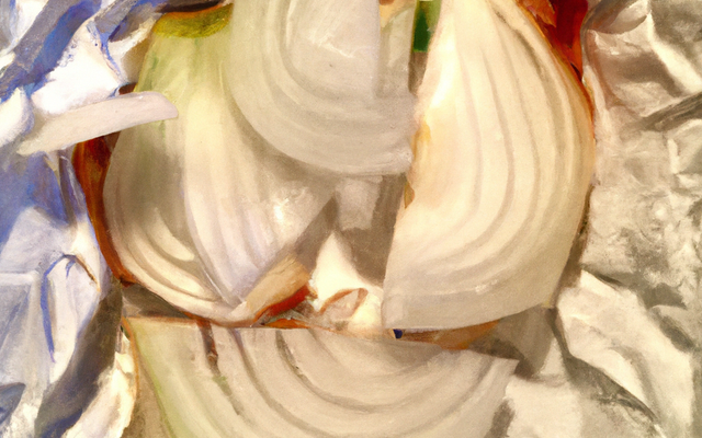 Papillote d'oignon de mon ami Vincent