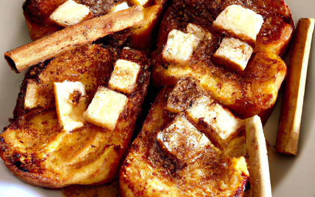 Pain perdu pomme-cannelle