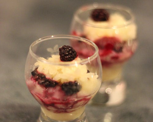 Risotto au roquefort et fruit rouge