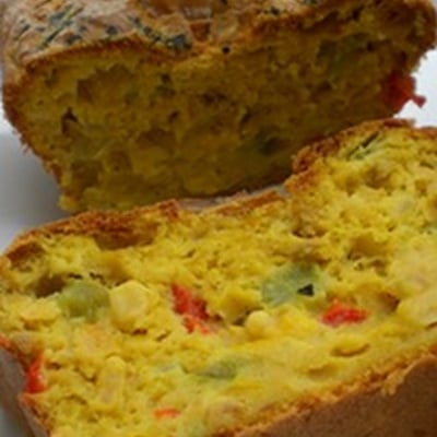 Thon safrané & trio de poivrons