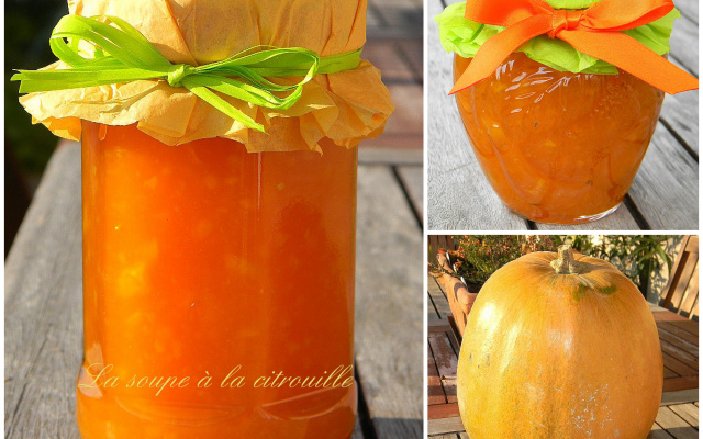 Marmelade de potiron aux pommes et aux agrumes