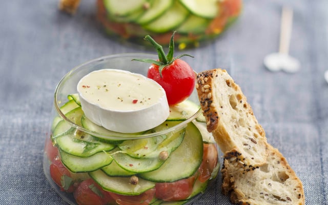 Carpaccio de courgettes, citron, coriandre