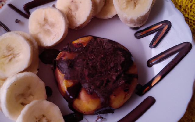 Aumônière au chocolat et à la banane