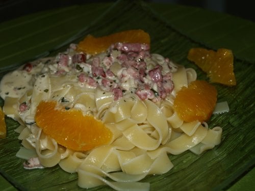 Tagliatelles à la "cabrionara "