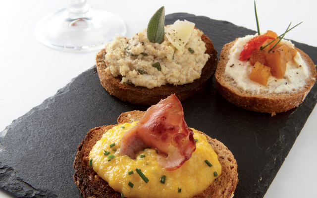 Trio de tartines apéritives