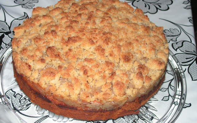 Gâteau aux pommes façon crumble