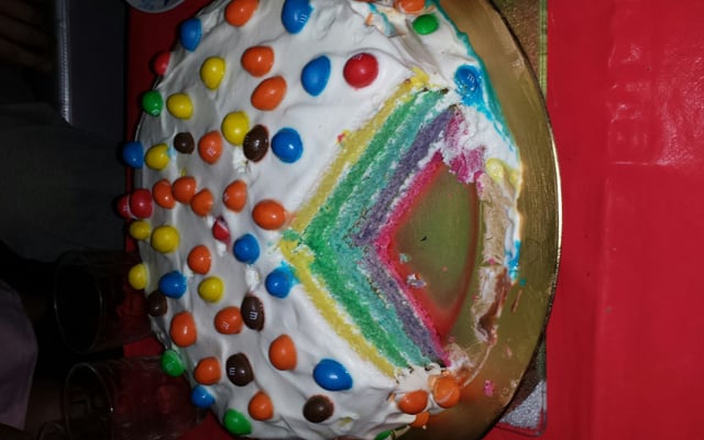 Gâteau arc en ciel