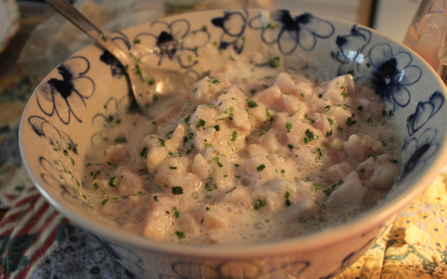 Tartare de daurade au goût exotique