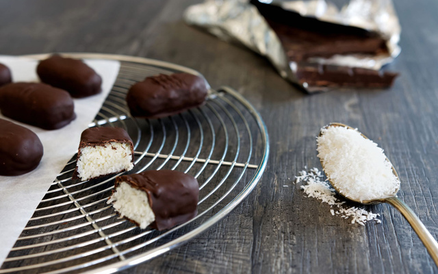 Barres chocolatées à la noix de coco façon Bounty