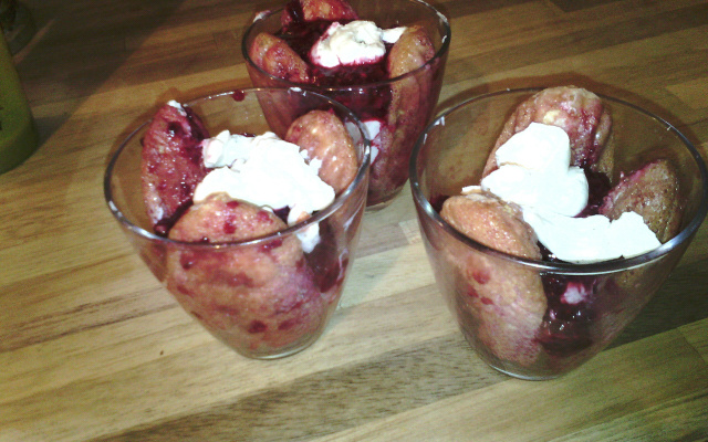 Tiramisu de fraises au sirop de Banyuls balsamique