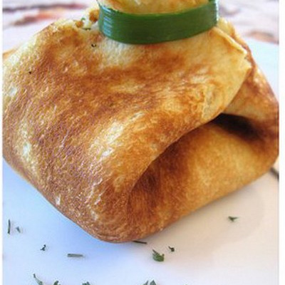 Baluchons aux épinards crémeux et au confit de canard