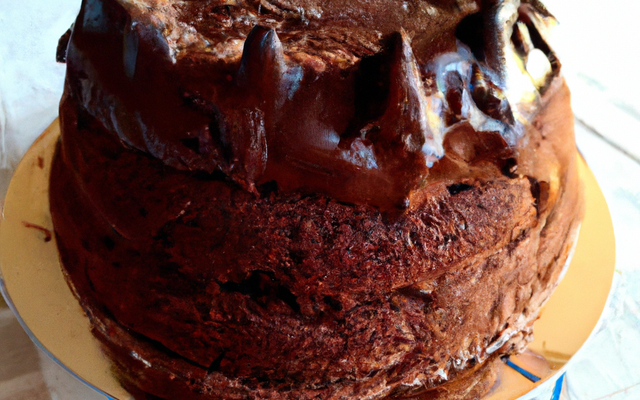 Gâteau au chocolat et sa ganache