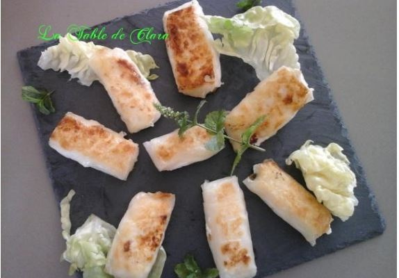 Nems au chèvre et à la menthe