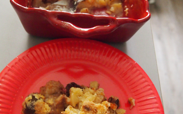 Crumble pommes et chocolat