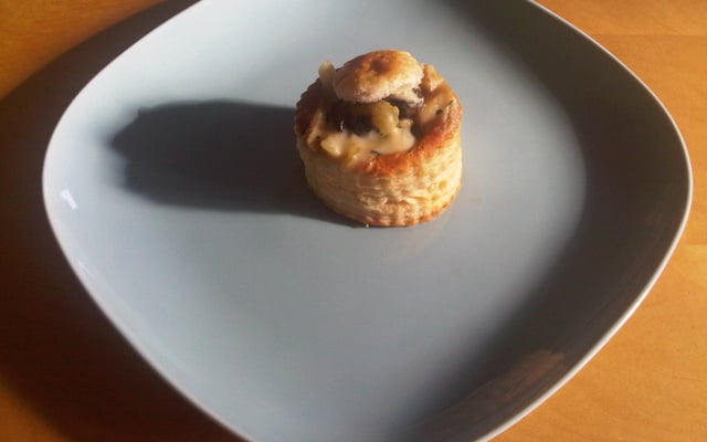 Bouchée d'escargots et pleurotes
