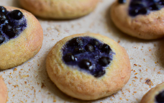 Sablés aux myrtilles sauvages