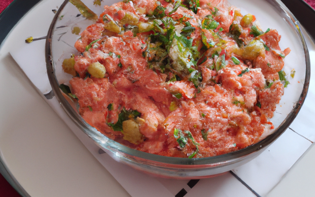 Tartare de saumon au thermomix