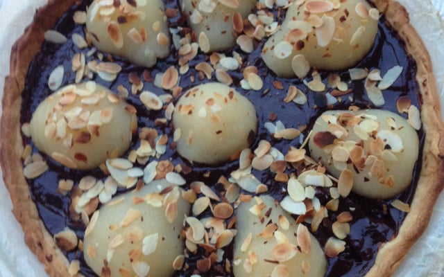 Tarte poires chocolat