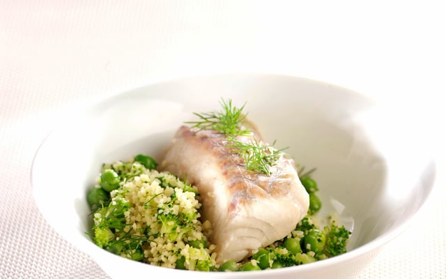 Merlu en compagnie verte