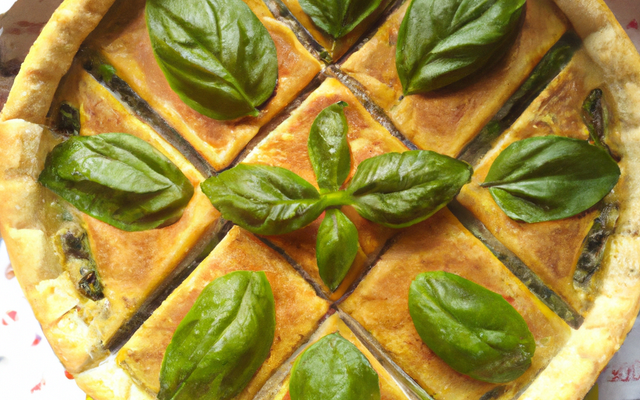 Tarte au basilic
