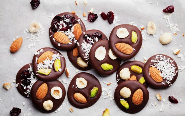 Mendiants au chocolat