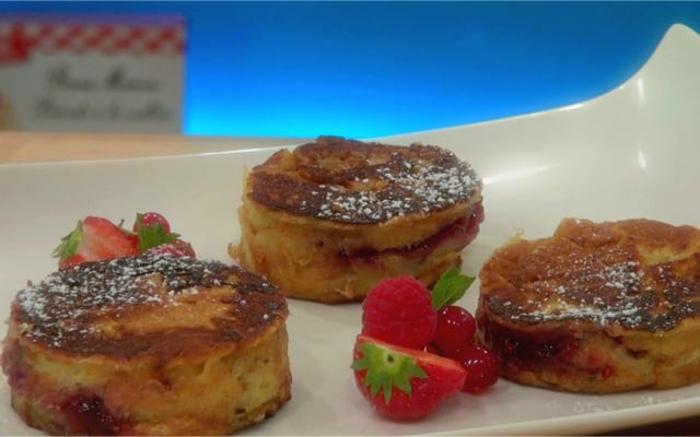 Biscuit perdu à la vanille et à la framboise
