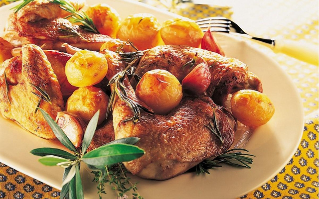 Poulet au pastis et herbes de Provence