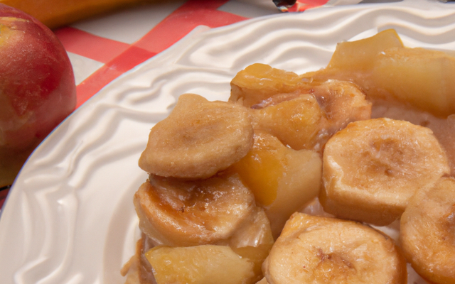 Tarte aux pommes et sa compote pomme-banane