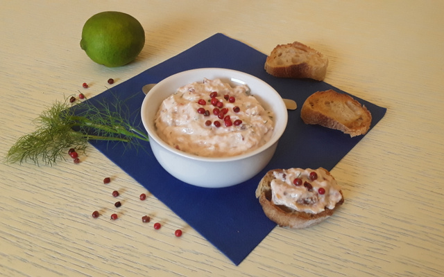 Rillettes de saumon fumé faciles au Thermomix