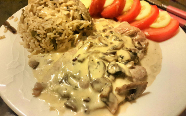 Salade noix de coco et crevettes