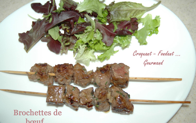 Brochettes de bœuf